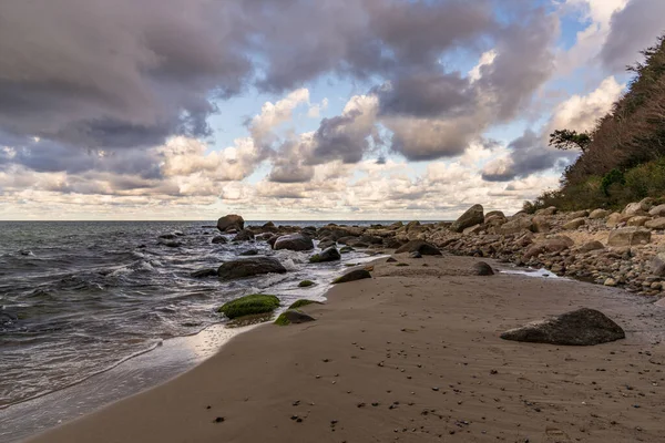 Nonnevitz Beach Baltic Βλέπε Ακτή Μεταξύ Schwarbe Και Nonnevitz Mecklenburg — Φωτογραφία Αρχείου