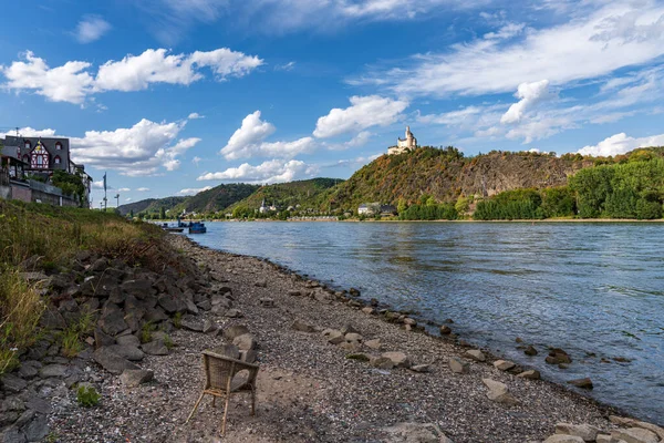 Spay Rheinland Pfalz Tyskland Augusti 2020 Utsikt Från Spay Vid — Stockfoto