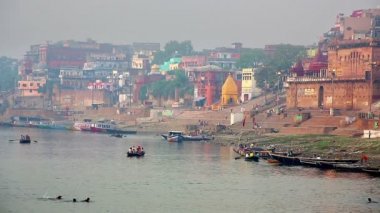 Varanasi, Hindistan 'da Her Gün Sahne