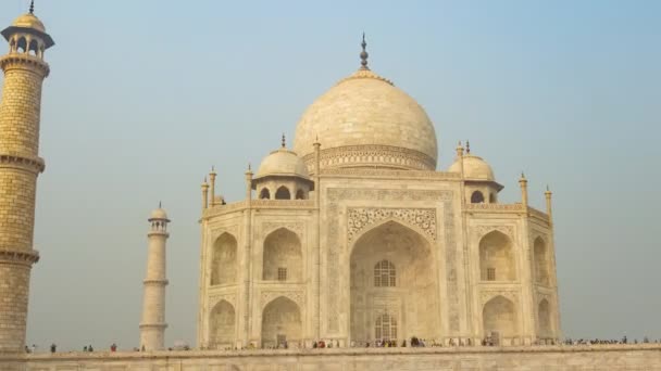 Mauzoleum Taj Mahal Agra Indie Hiperlapsja — Wideo stockowe