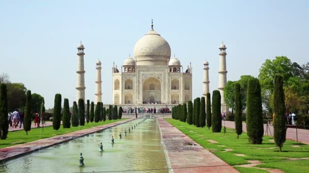 Taç Mahal Agra Hindistan — Stok video