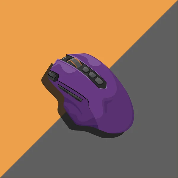 Futuristic Computer Game Mouse Vector Design — Image vectorielle