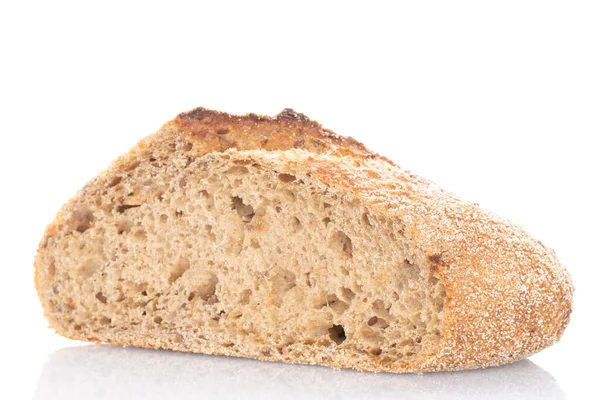 Beyaz Arka Planda Izole Edilmiş Karabuğday Kokulu Ekmek Makro — Stok fotoğraf