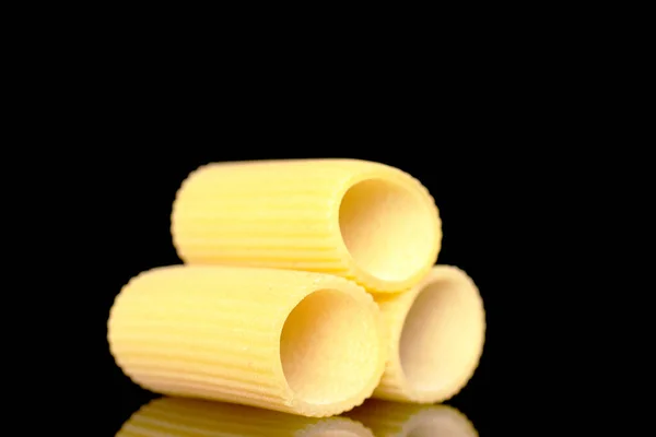Uncooked Cannelloni Pasta Closeup Isolated Black Background — Stock Photo, Image