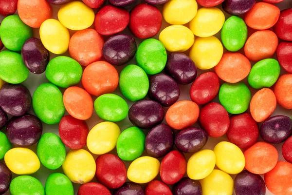 Lot Sweet Colored Candies Close Top View — Stock Photo, Image