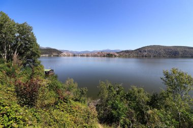 Kastoria kenti Orestiada Gölü, Makedonya, Yunanistan