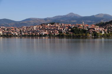Kastoria kenti Orestiada Gölü, Makedonya, Yunanistan