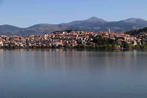 Kastoria Ciudad Lago Orestiada Macedonia Grecia —  Fotos de Stock