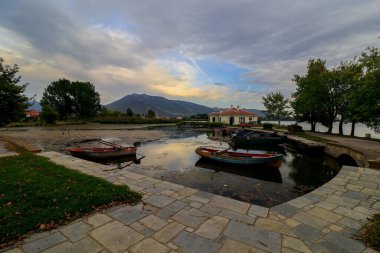 Orestiada Gölü Mavrochori, Makedonya, Yunanistan