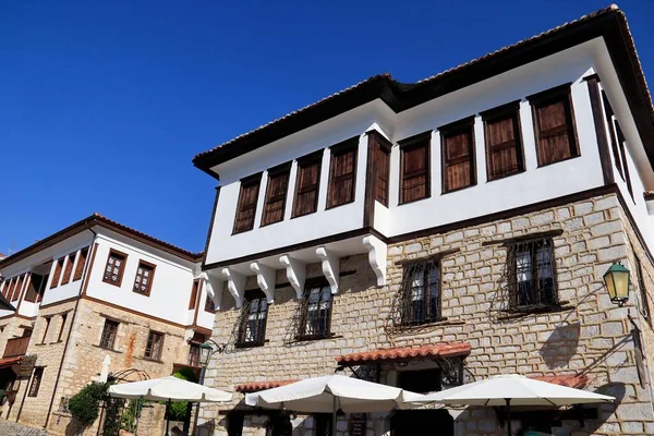 Kastoria Város Régi Hagyományos Kastélyok Doltso Területén Macedónia Görögország — Stock Fotó
