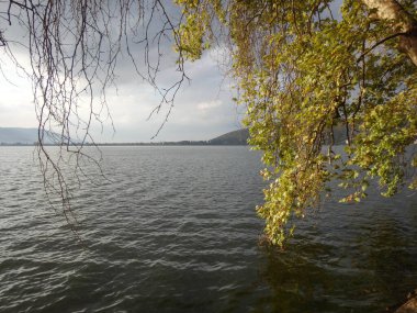 Kastoria City, Makedonya ve Yunanistan 'da Orestiada Gölü