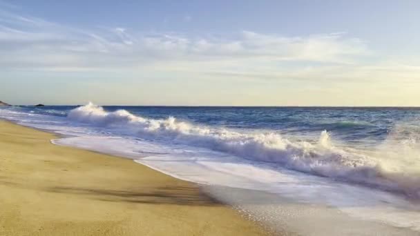 Ionian Sea Greece Kathisma Beach Lefkada Island — Stockvideo