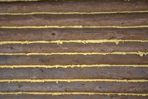 Log Sauna Com Isolamento Espuma Poliuretano Fotos De Bancos De Imagens