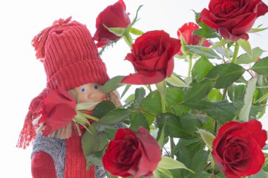 Bebeğim, çiçekli bir çocuk, tebrik et.