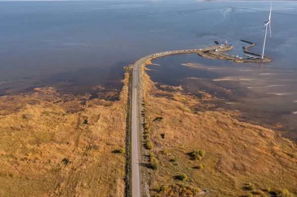 Finland Hailuoto September 2021 Landscape Drone Sea Route Island Mainland — Stock Photo, Image