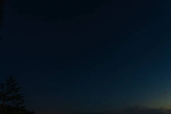 Sommernacht Sternenhimmel Blauer Natürlicher Hintergrund — Stockfoto