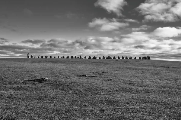 Ales Stenar Sveç Güneyindeki Ystad Yakınlarında Bulunan Bir Megalitik Anıttır — Stok fotoğraf