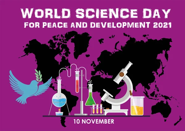 Poster design of World Science Day for Peace and Development