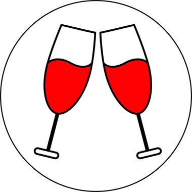 İki kadeh kırmızı şarap.