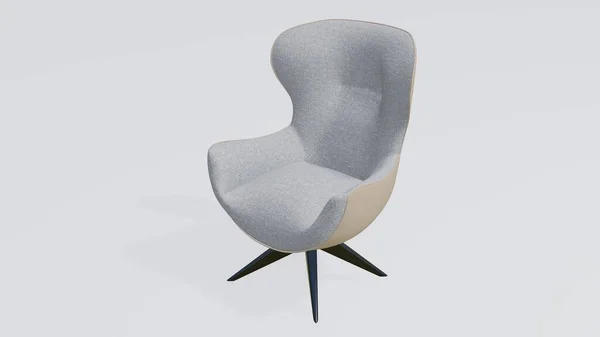 Illustration Sofa Chair White — Stock Photo, Image
