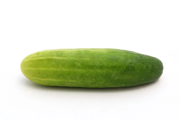 Closeup Cucumber Isolated White Background — Zdjęcie stockowe