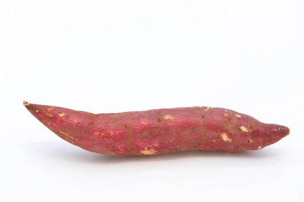 Closeup Sweet Potato Isolated White Background — 图库照片