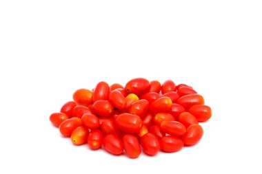grup izole beyaz zemin üzerine kırmızı domates