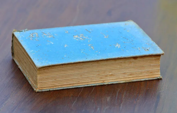 Really Old Book Wooden Floor — Stockfoto