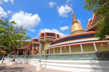 Thai architecture and beautiful Thai motifs in Ratchabophit Sathitmahasimaram Ratchaworawihan temple