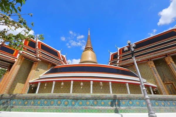 Thai Architecture Beautiful Thai Motifs Ratchabophit Sathitmahasimaram Ratchaworawihan Temple — 图库照片