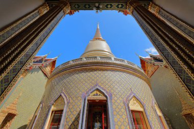 Tayland mimarisi ve Tayland motifleri Wat Ratchabophit Sathit Maha Simaram Ratchaworawihan, Bangkok, Tayland