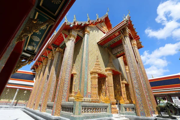 Thai Architecture Beautiful Thai Motifs Wat Ratchabophit Sathit Maha Simaram — 스톡 사진