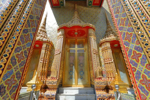 Tayland Mimarisi Tayland Motifleri Wat Ratchabophit Sathit Maha Simaram Ratchaworawihan — Stok fotoğraf