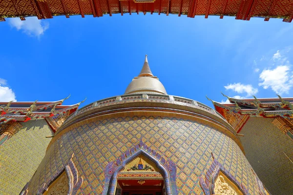 Architettura Thailandese Bellissimi Motivi Thailandesi Wat Ratchabophit Sathit Maha Simaram — Foto Stock