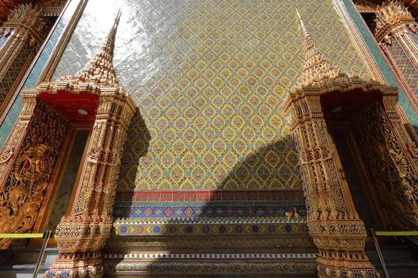 Wat Ratchabophit Sathit Mahasimaram Ratchaworawihan Bella Architettura Arte Della Thailandia — Foto Stock