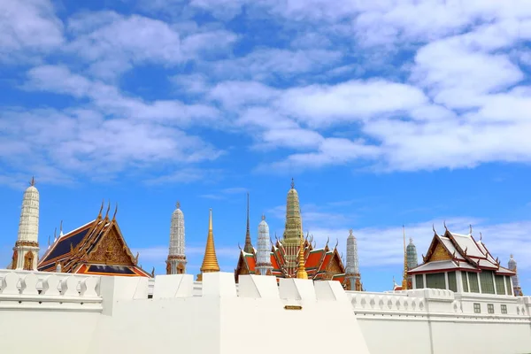Mury Otaczają Wielki Pałac Bangkoku Tajlandia — Zdjęcie stockowe