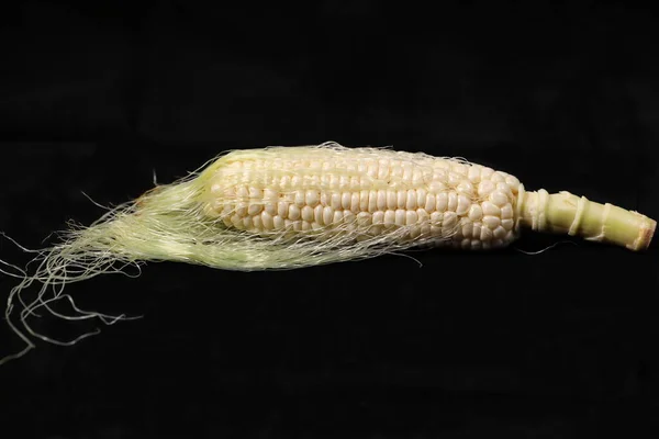 White Hokkaido Corns Corn Silk — Stock Photo, Image