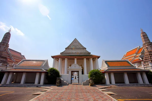 Entrance Front Wat Thepthidaram Worawihan Built Reign King Rama Iii — Stock fotografie