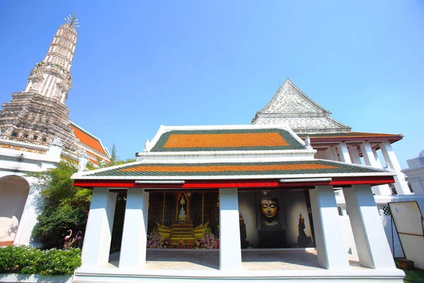 Small Building Built Side Church Wat Thepthidaram Worawihan Reign Rama — Fotografia de Stock