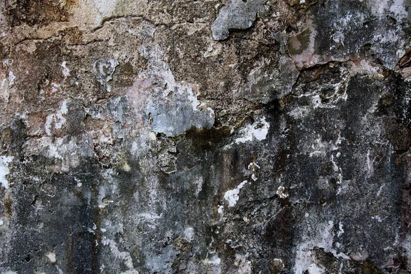 Старая Стена Многих Десятилетий Различными Следами Которые Ухудшились Этой Стене — стоковое фото