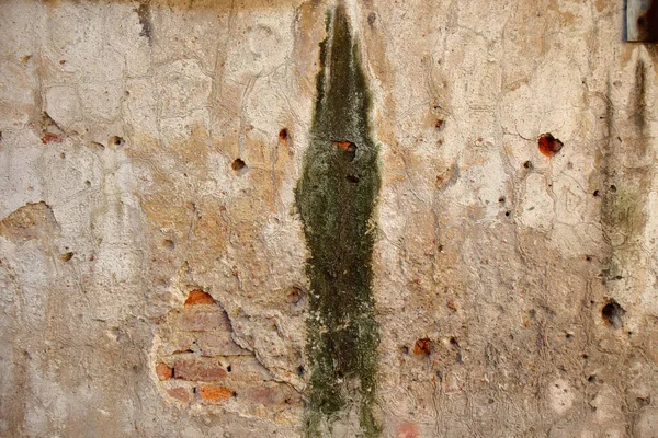 Old Wall Many Decades Various Traces Have Deteriorated Occurred Wall — Stok fotoğraf