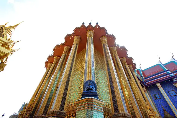 Ameisenaugen Betrachten Phra Mondop Thai Kultur Und Kunst Wat Phra — Stockfoto