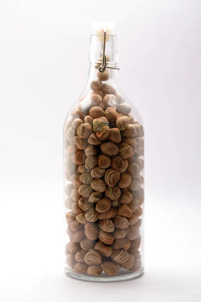 Pachira Aquatica Bombax Maccarpum Seeds Glass Bottle — 스톡 사진