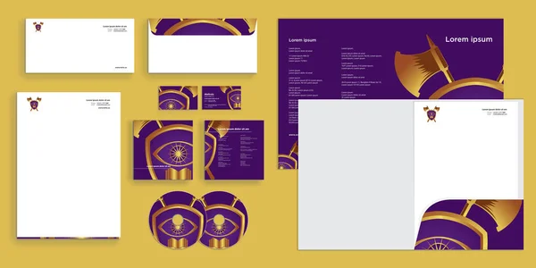 Návrh Šablony Business Stationary — Stockový vektor