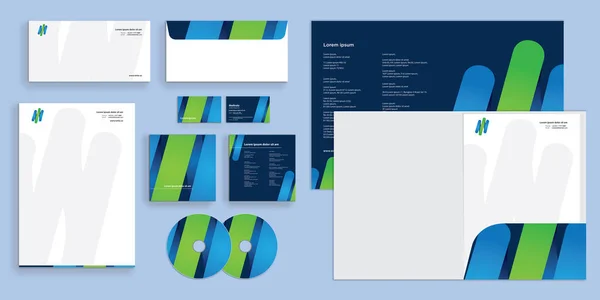 Návrh Šablony Business Stationary — Stockový vektor