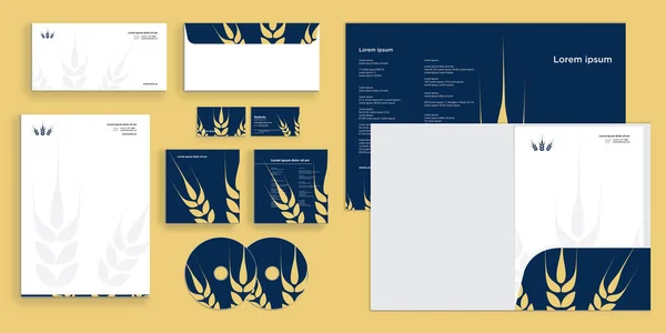 Návrh Šablony Business Stationary — Stockový vektor