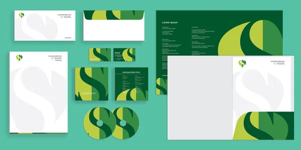 Návrh Šablony Business Stationary — Stockový vektor