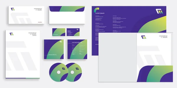 Návrh Šablony Business Stationary — Stockový vektor