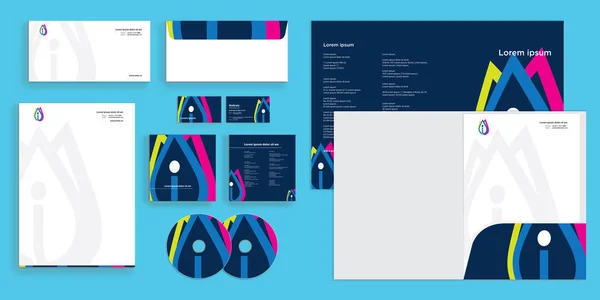 Návrh Šablony Business Stationary — Stockový vektor