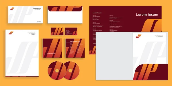 Návrh Šablony Business Stationary — Stockový vektor